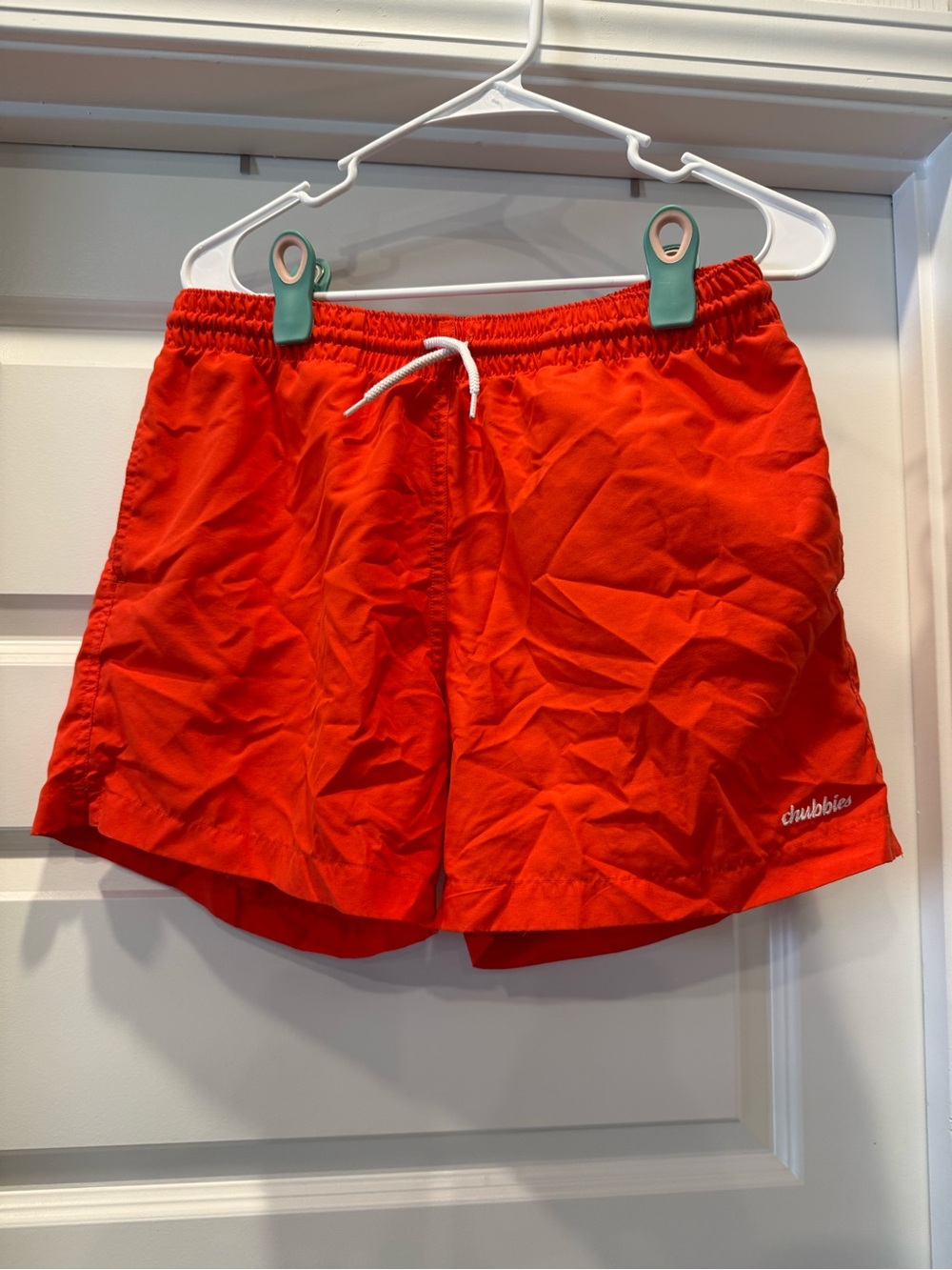 chubbies Bright orange Athletic Swim Shorts with Drawstring